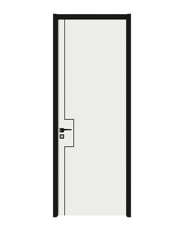 KQ-2170 Monochrome Elegance Lacquered Wood Door