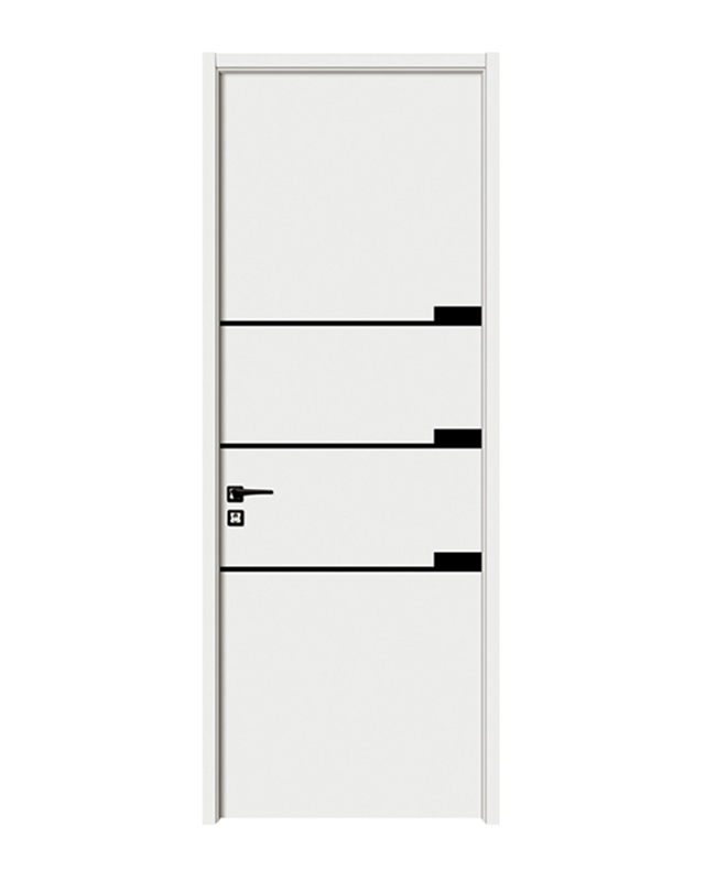 KQ -2165 Lumina White Lacquered Wood Door - Arsitektur Shadowline