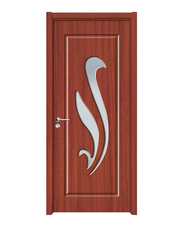 HBW-055 Walnut Contour Modernist PVC Interior Door