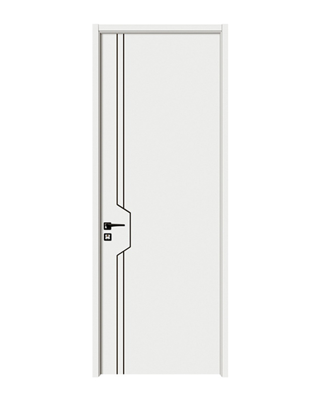 Pintu kayu linear linier luminova